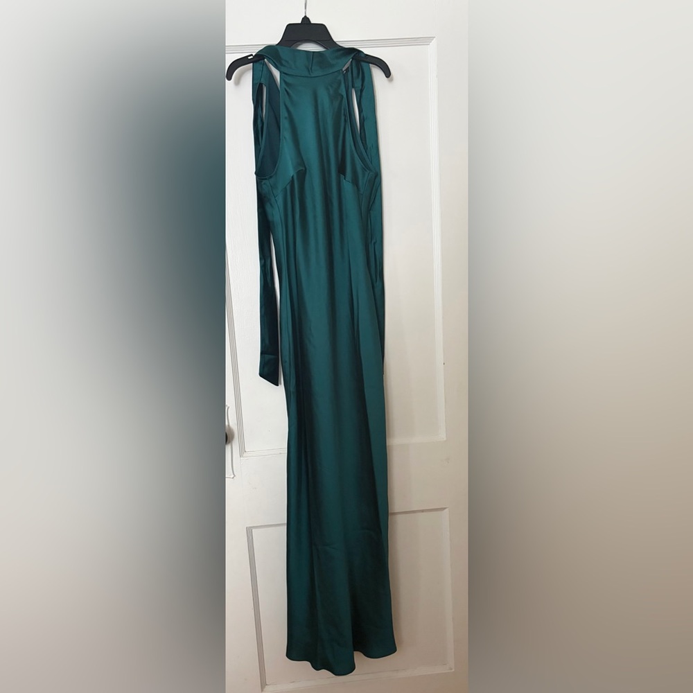 Steve Madden wicked green Long Dress sleeveless with low back new